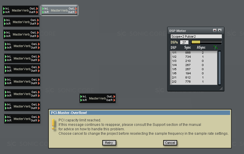 1x Scope + 2xPulsar2 / 6 DSPs...