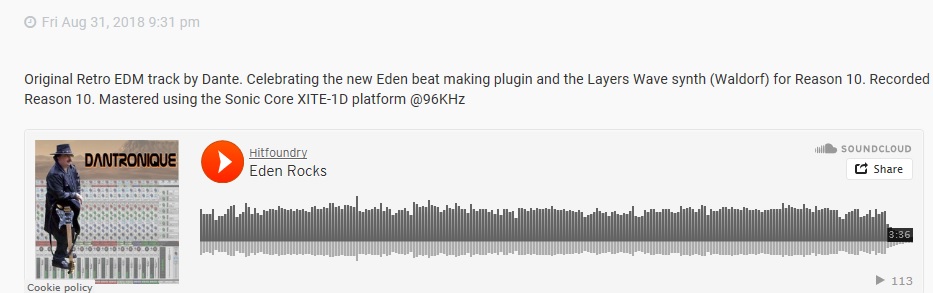 Inline Soundcloud Widget