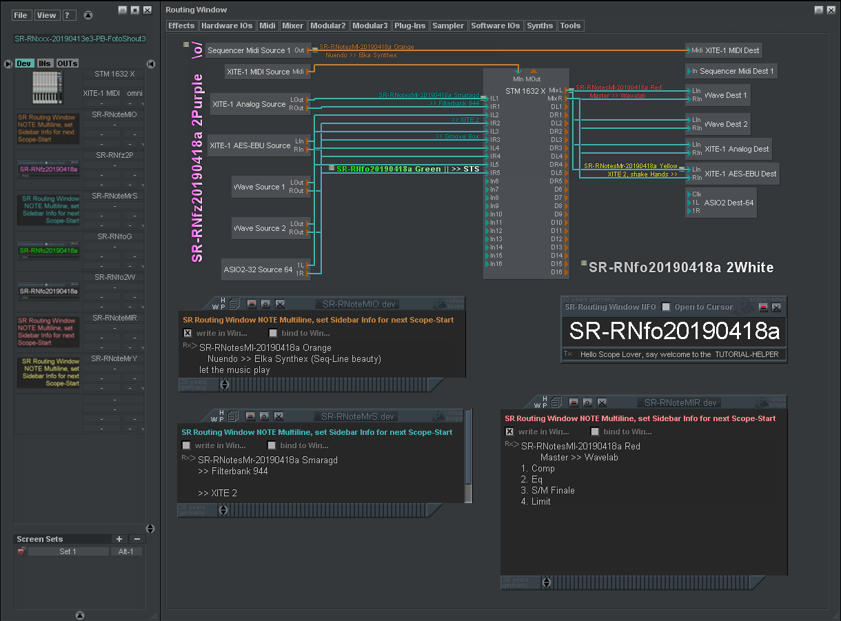 check, what differences you can see in Sidebar, Routing Window and Device Panel Surfaces, thats the Background Philosophy