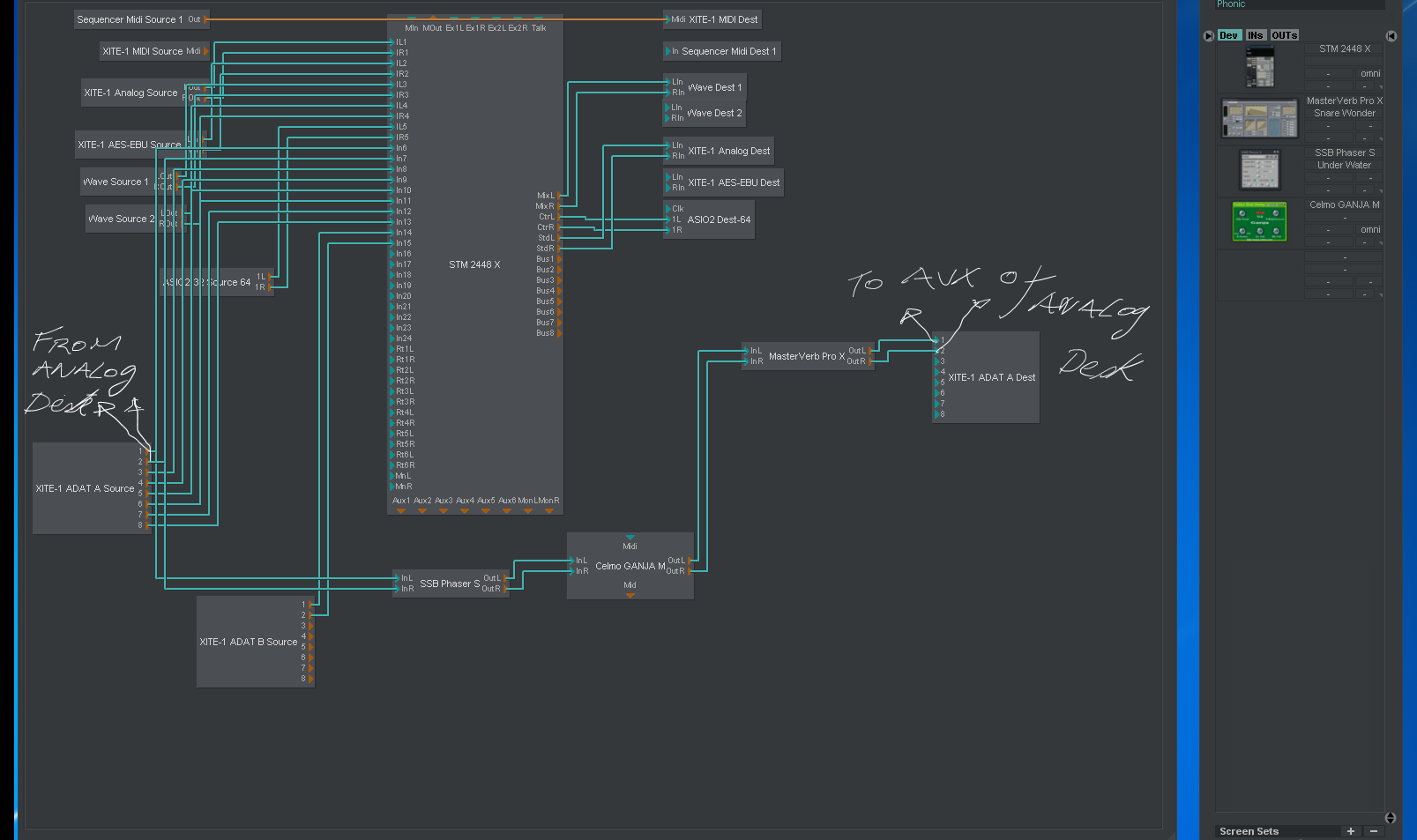 Routing Effects to external mixing board