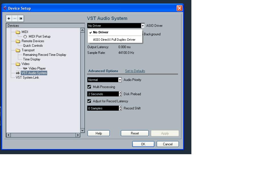 Cubase Device Setup No Driver.JPG