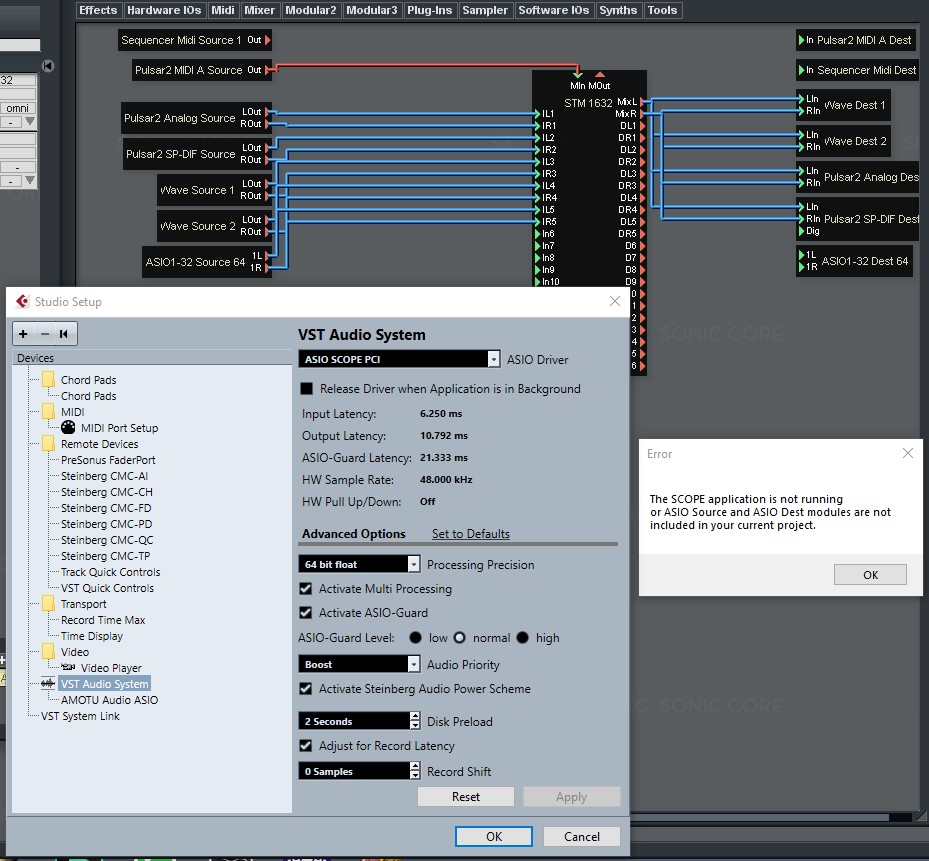 Scope Cubase ASIO