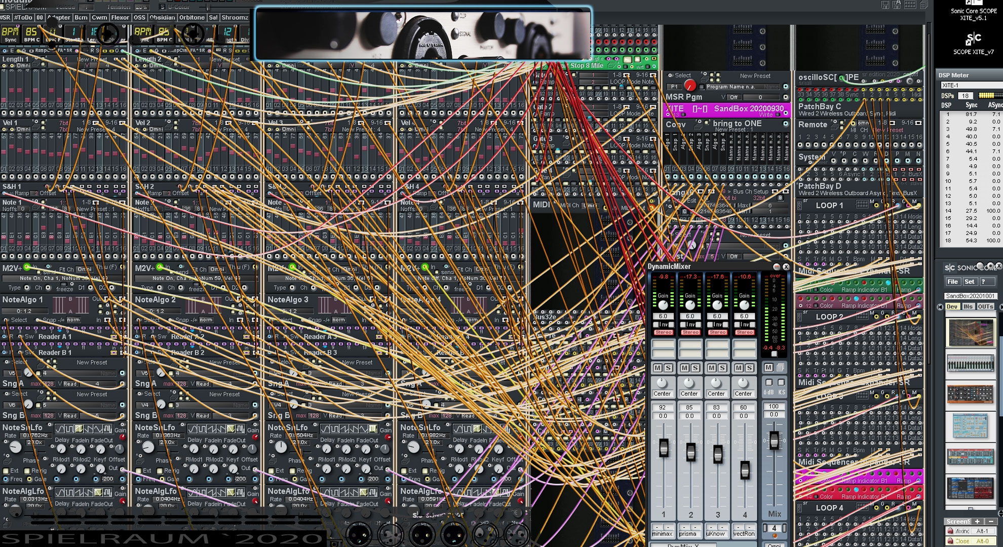 Modular Synthesizer Scope DSP Farm Sonic Core