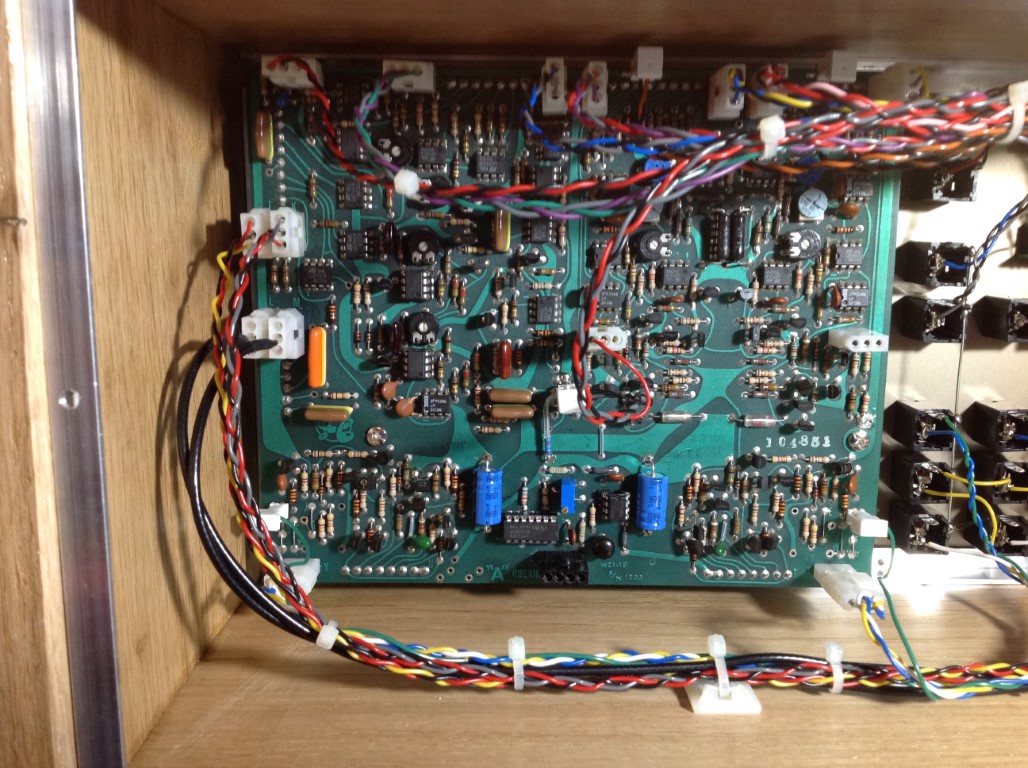 10a SEM panel installed & connected (replaced 220uF axial caps, transistor & regulators) (Medium).JPG