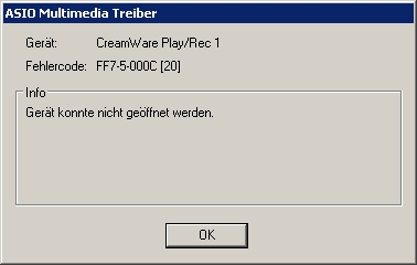 the first error messege if I turn the cubase sx from ASIO Multimedia Driver to ASIO SCOPE.jpg