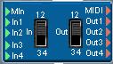 2 inputs routed to 2 outpus ( input switch choose between the sterio inputs, output  switch choose between the sterio outputs)