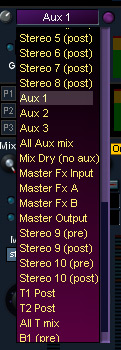 The Rec Channel allows to record the individual Aux too. Especially, allows to record at a different volume than the monitored track.