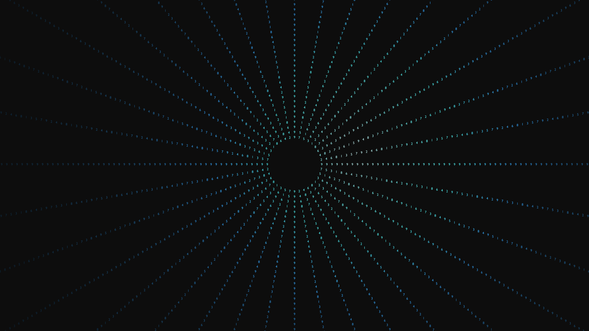 see how the numbers flow in differnt directions on the opposite sides of the circle